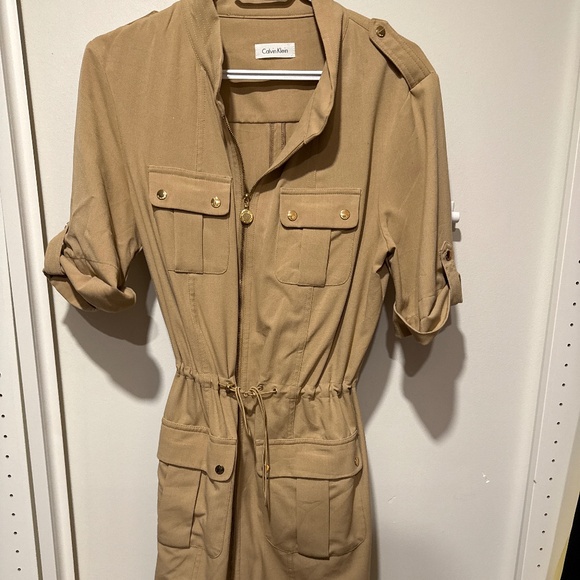 Calvin Klein Tan (camel) zipper dress - Picture 1 of 3